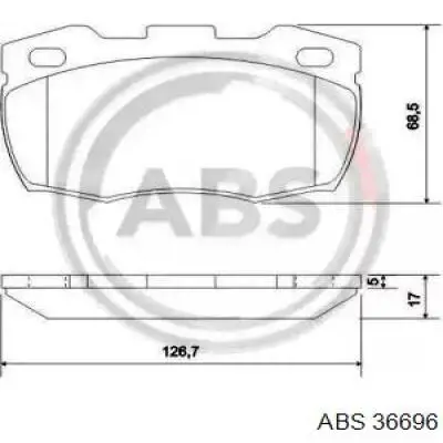 Передние тормозные колодки 36696 ABS