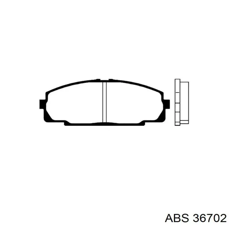 Купить 36702 ABS Колодки тормозные