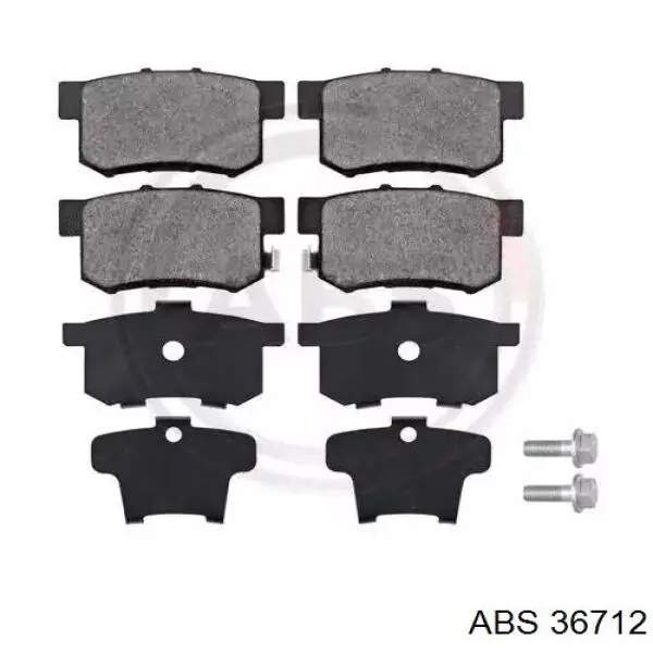 36712 ABS задние тормозные колодки
