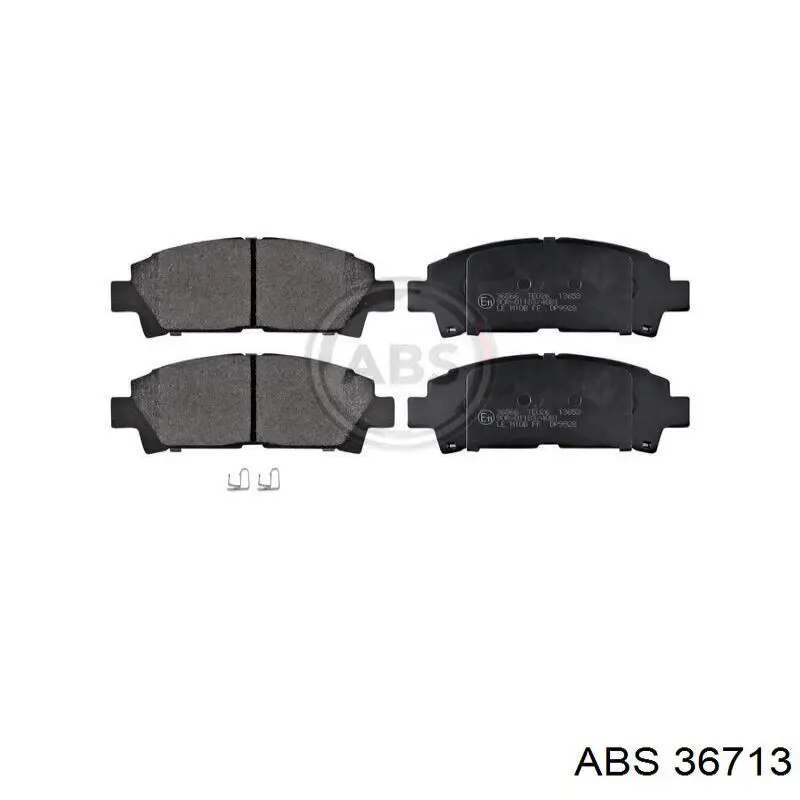 Pastillas de freno delanteras 36713 ABS