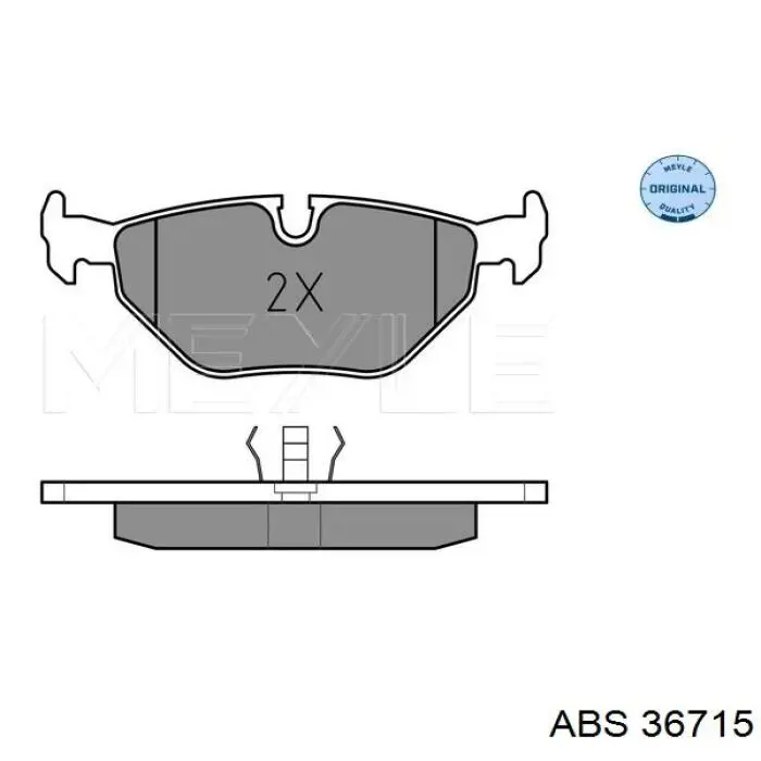 Колодки дисковые  ABS 36715 цена, от 14.70 USD