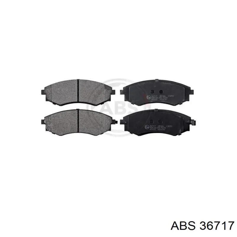 36717 ABS колодки тормозные передние дисковые