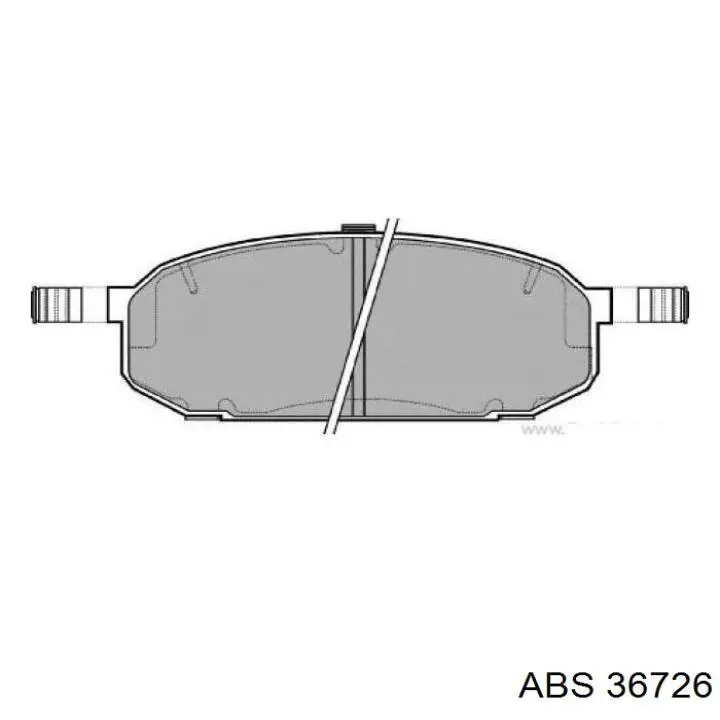Купить 36726 ABS Колодки тормозные