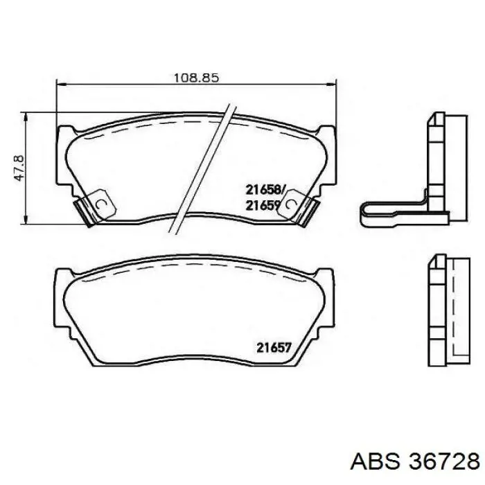 Колодки ABS 36728 цена, от 11.90 USD
