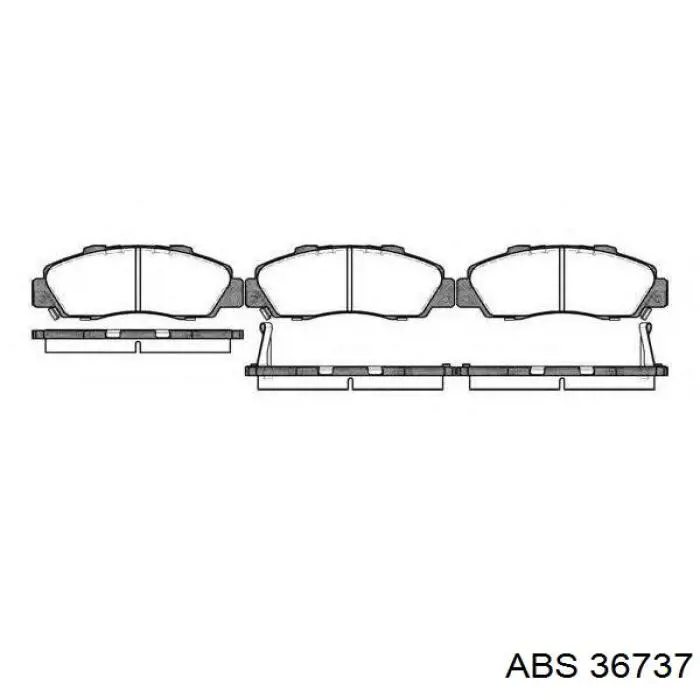 Купить 36737 ABS Колодки тормозные