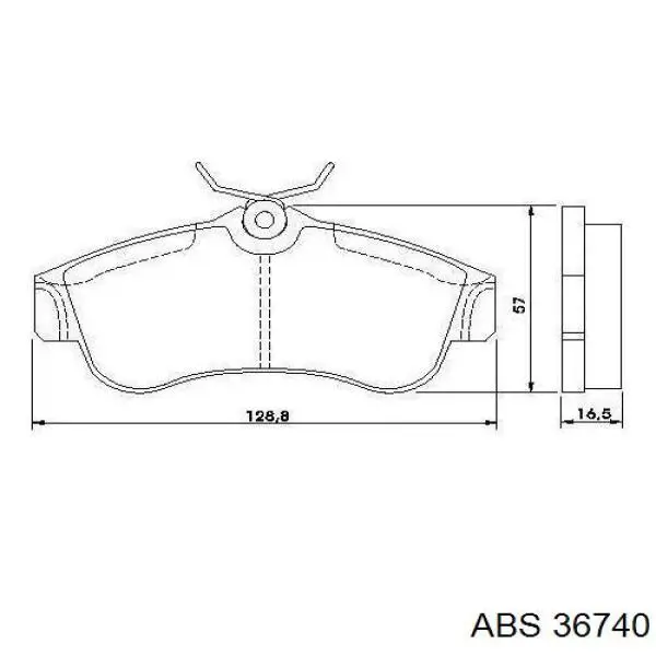 Купить 36740 ABS Колодки тормозные