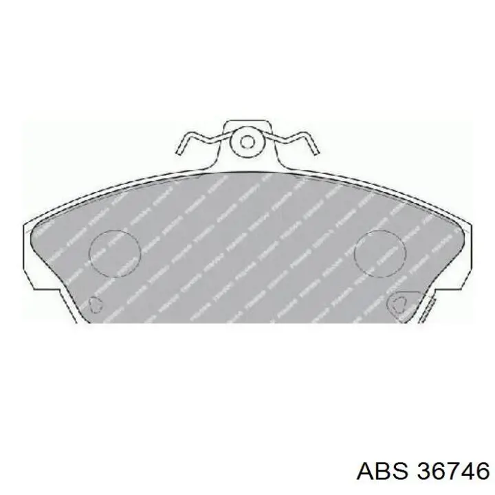 Тормозные колодки ABS 36746