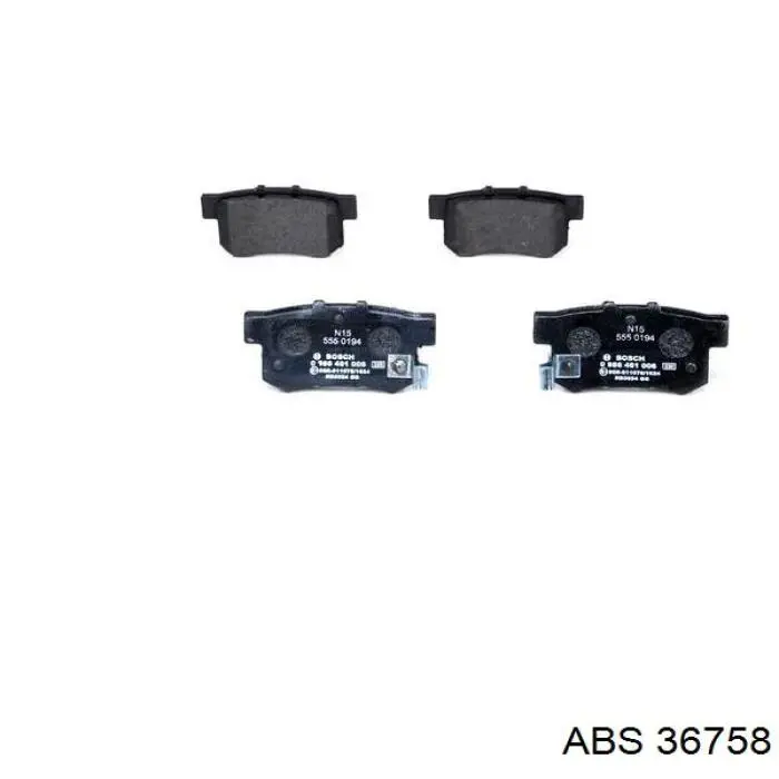 Колодки дисковые  ABS 36758 цена, от 10.97 USD