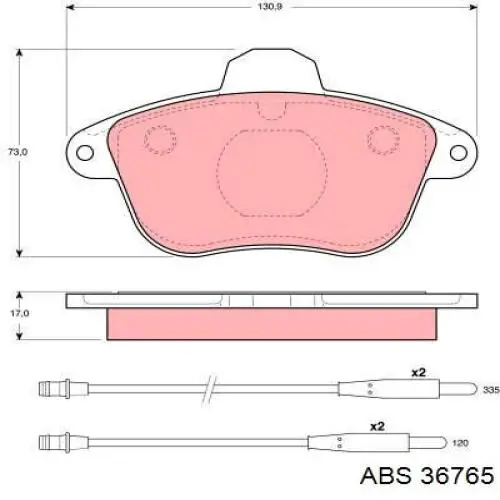 Колодки ABS 36765 цена, от 19.16 USD