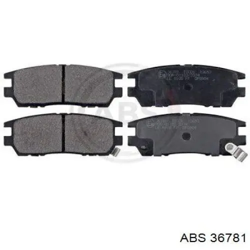 Купить 36781 ABS Колодки тормозные задние, дисковые