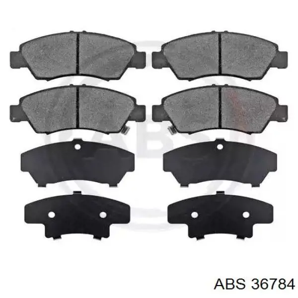 36784 ABS колодки тормозные передние дисковые