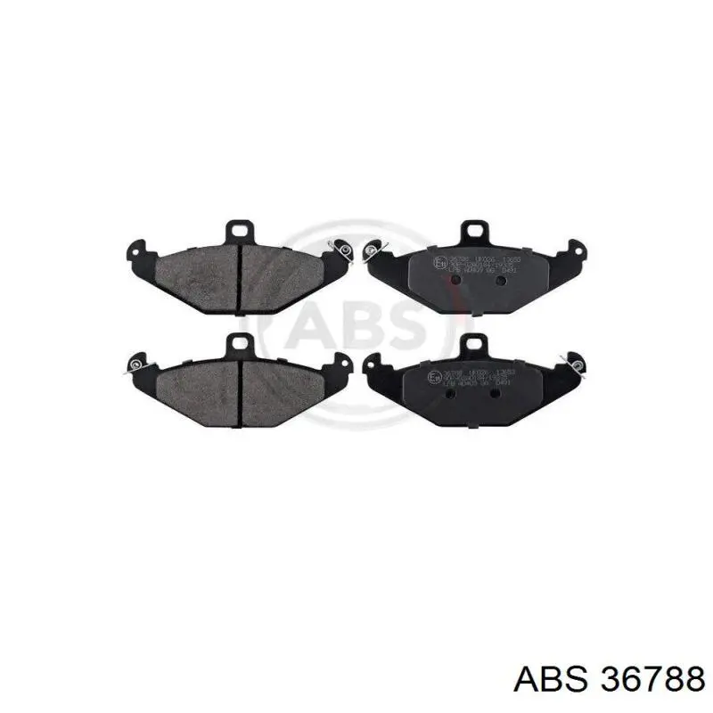 36788 ABS Колодки тормозные дисковые комплект