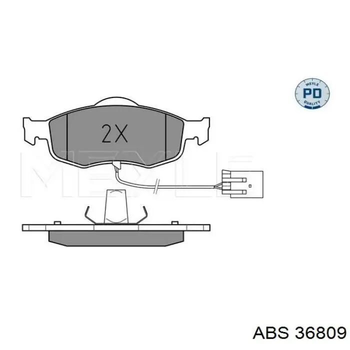 Колодки ABS 36809 цена, от 14.47 USD
