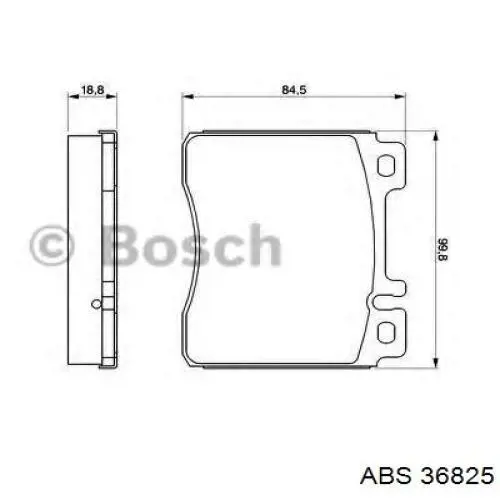 Колодки ABS 36825 цена, от 21.01 USD