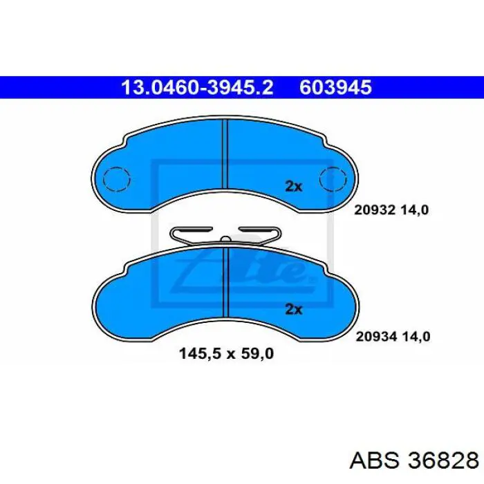Колодки ABS 36828 цена, от 17.85 USD