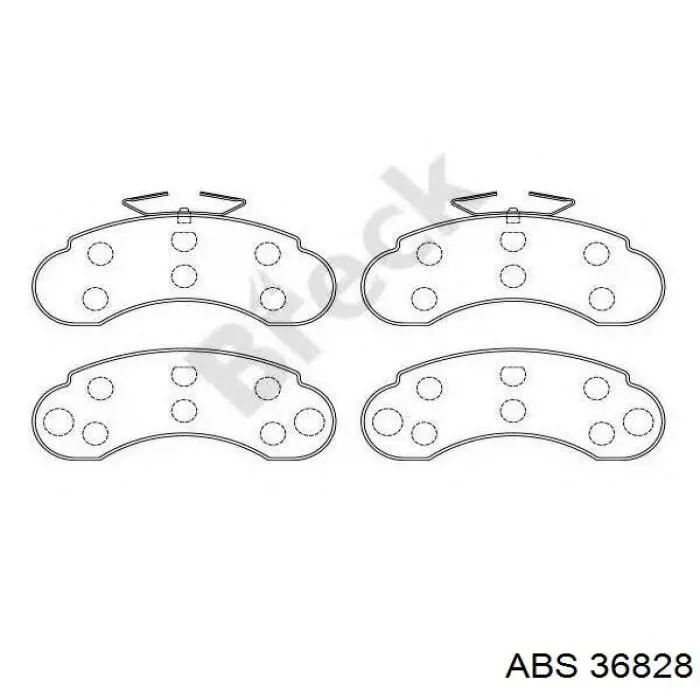 Купить 36828 ABS Колодки тормозные