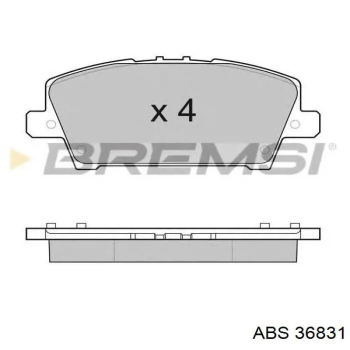36831 ABS Колодки передние