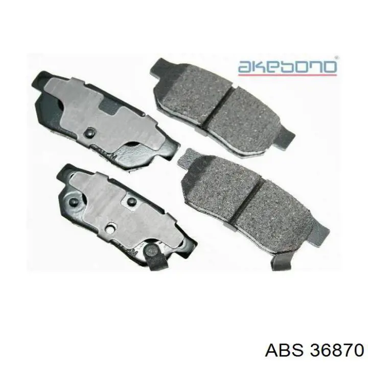 Купить 36870 ABS Колодки тормозные задние, дисковые
