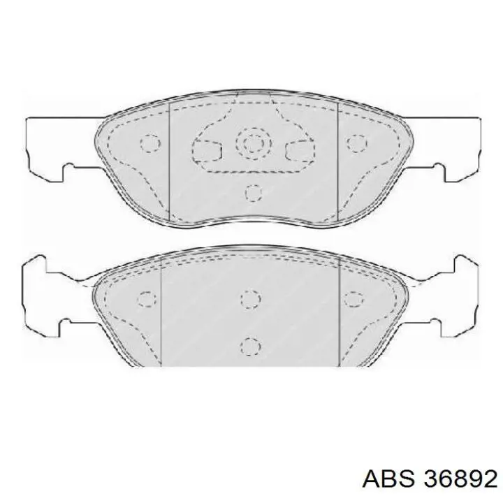 Купить 36892 ABS Колодки тормозные