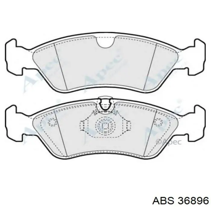 Купить 36896 ABS Колодки тормозные