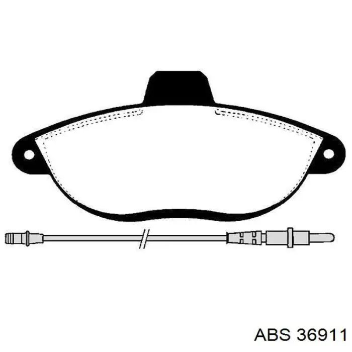 Тормозные колодки ABS 36911