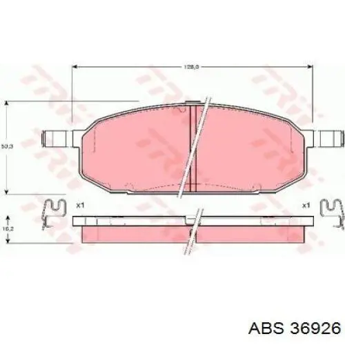 Колодки ABS 36926 цена, от 9.79 USD