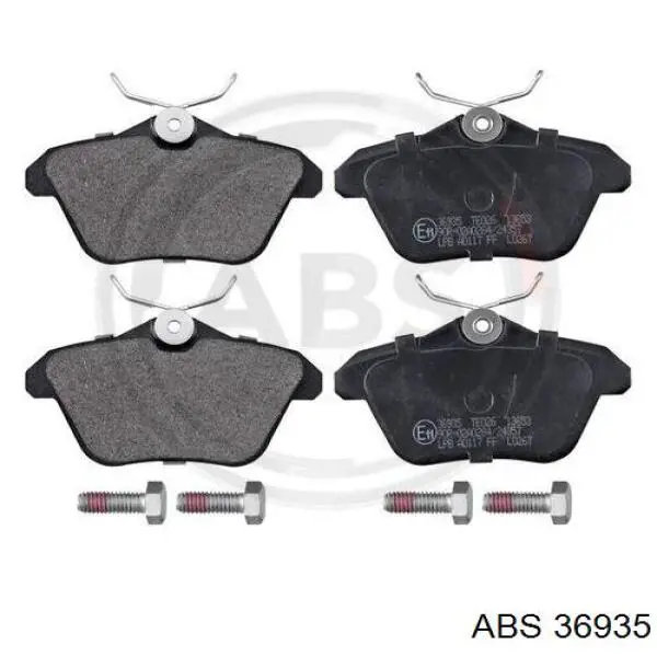 36935 ABS колодки тормозные задние дисковые