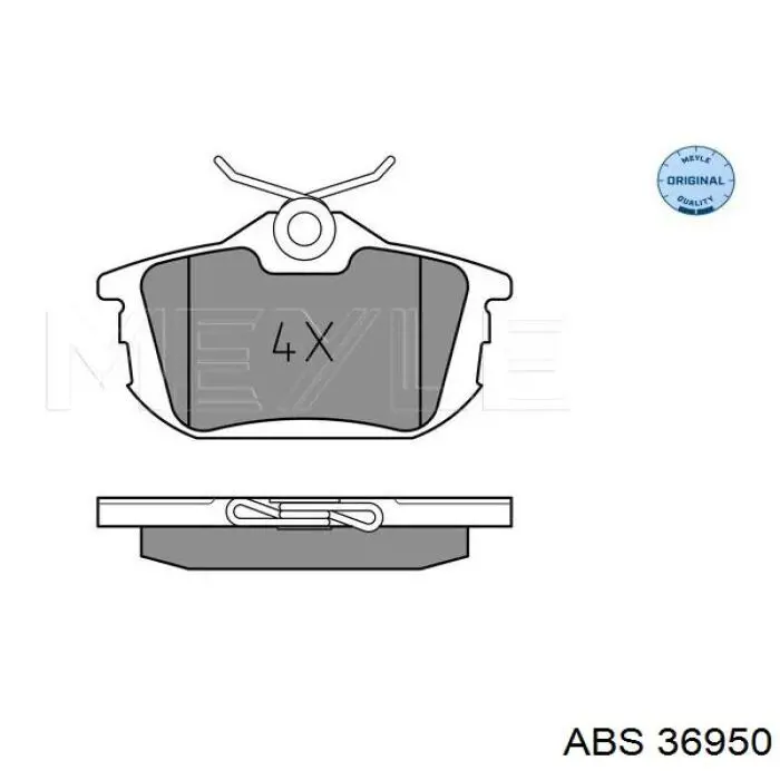 Колодки дисковые  ABS 36950 цена, от 13.47 USD