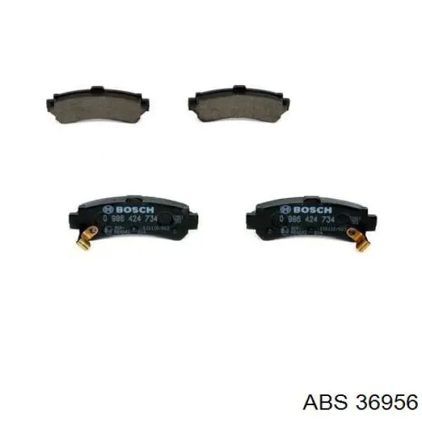 Купить 36956 ABS Колодки тормозные задние, дисковые