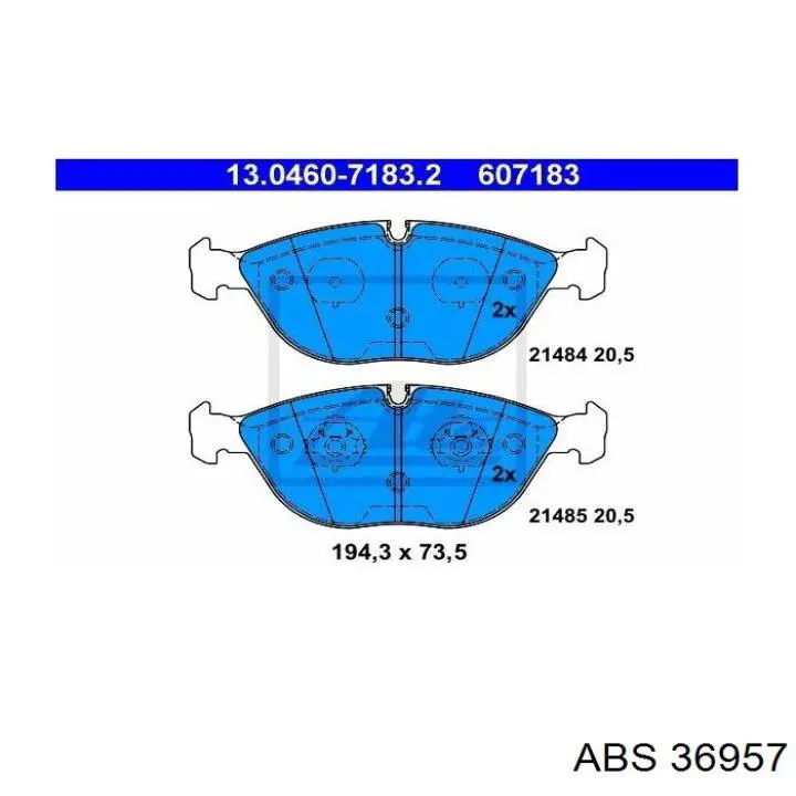 Колодки ABS 36957 цена, от 34.88 USD