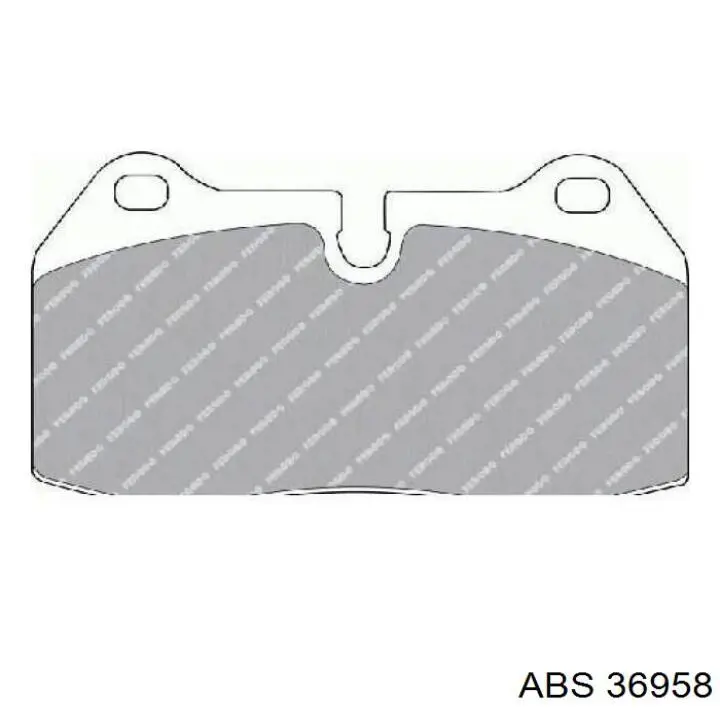 36958 ABS Колодки передние