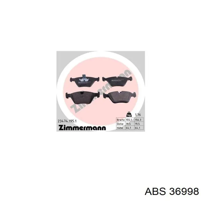 Колодки ABS 36998 цена, от 19.85 USD