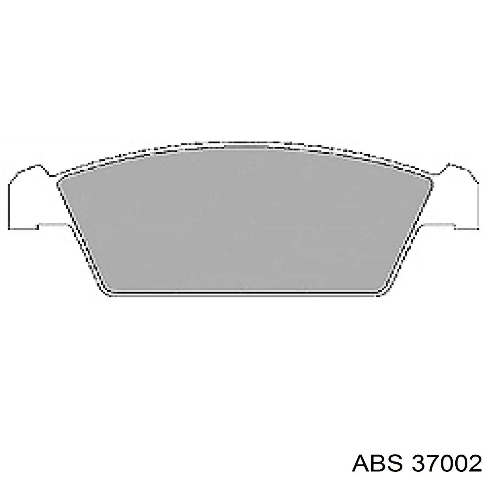 Передние тормозные колодки 37002 ABS