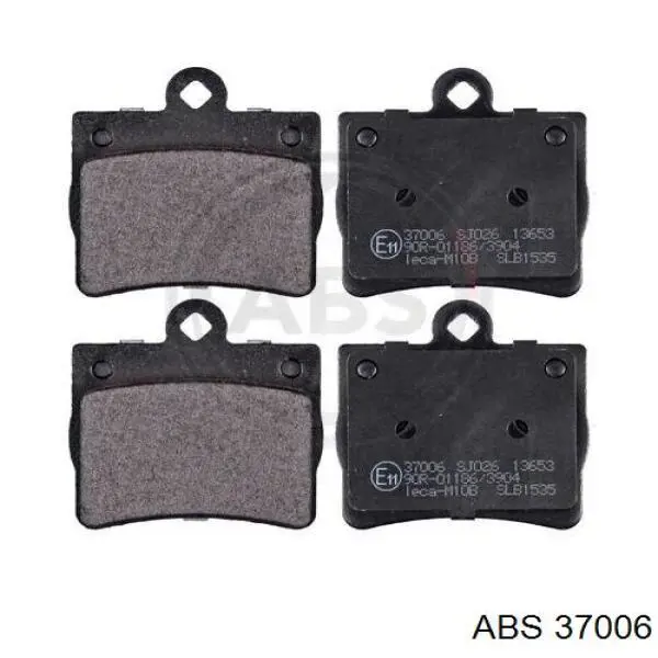 37006 ABS колодки тормозные задние дисковые