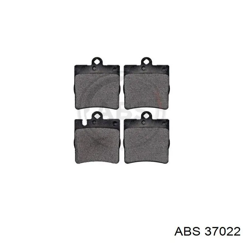 Купить 37022 ABS Колодки тормозные задние, дисковые