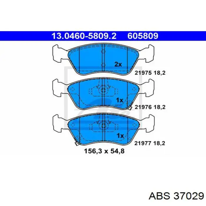 Колодки ABS 37029 цена, от 14.66 USD