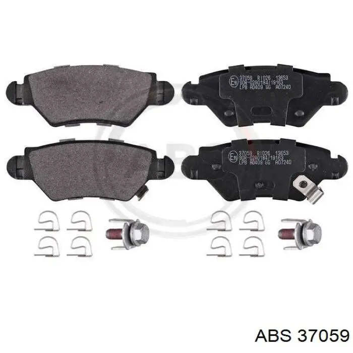 Купить 37059 ABS Колодки тормозные задние, дисковые