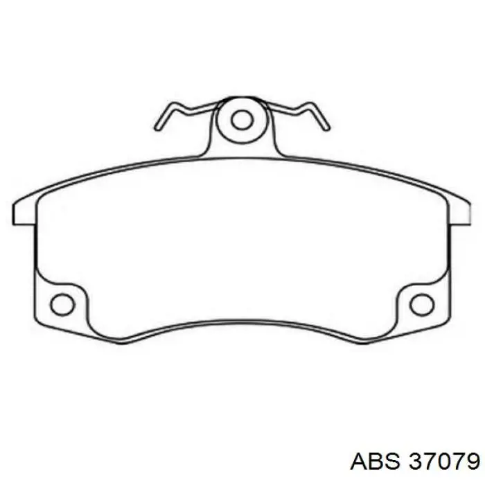 Передние тормозные колодки 37079 ABS