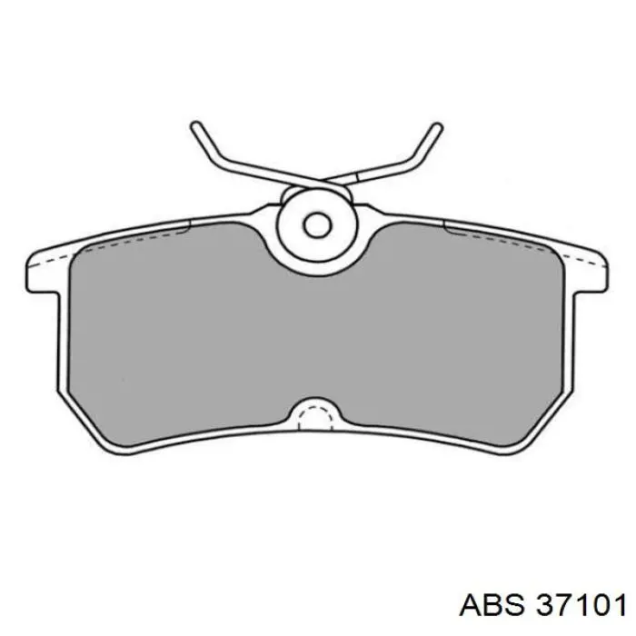 Купить 37101 ABS Колодки тормозные задние, дисковые