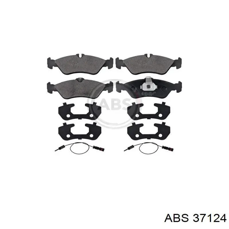 Задние тормозные колодки 37124 ABS