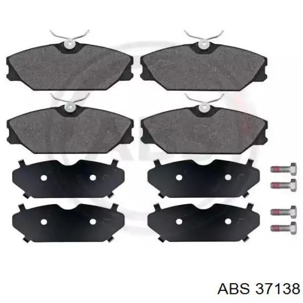 37138 ABS колодки тормозные передние дисковые