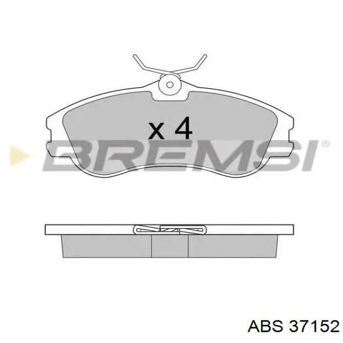 37152 ABS Колодки передние