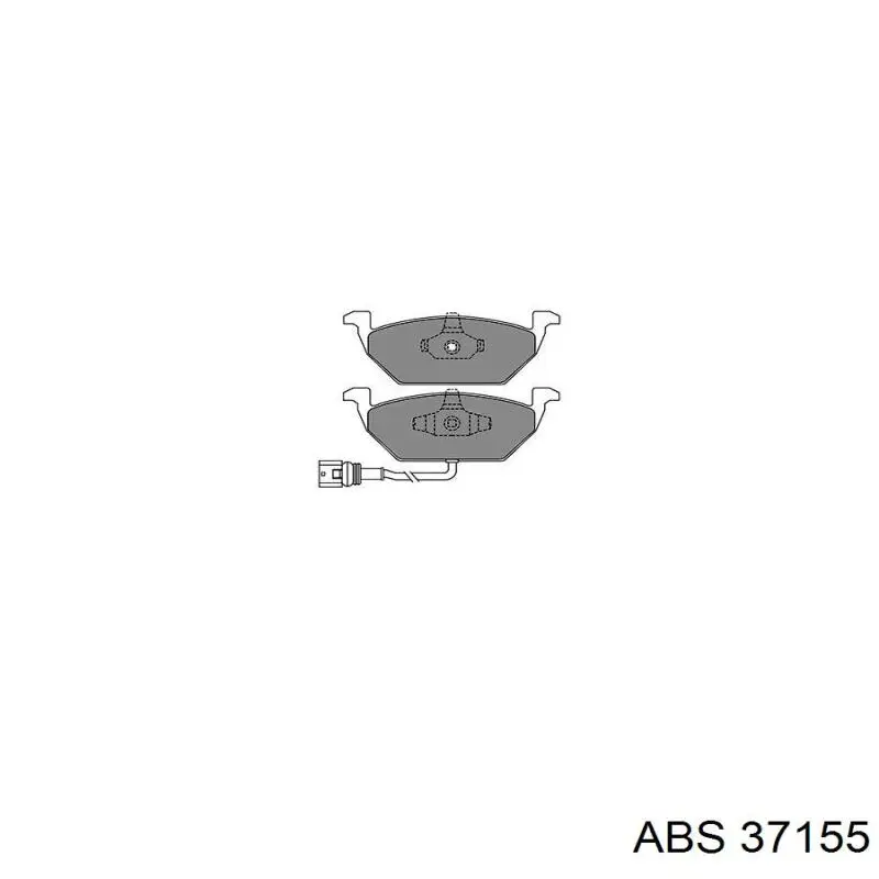 Тормозные колодки ABS 37155
