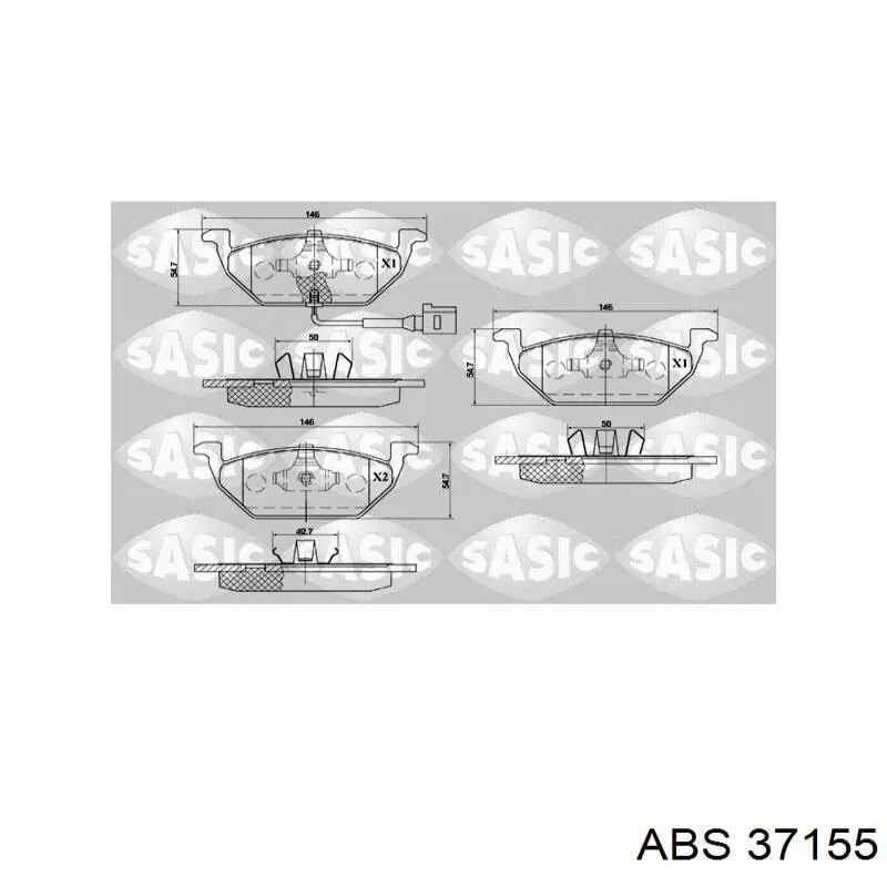 Колодки ABS 37155 цена, от 16.37 USD