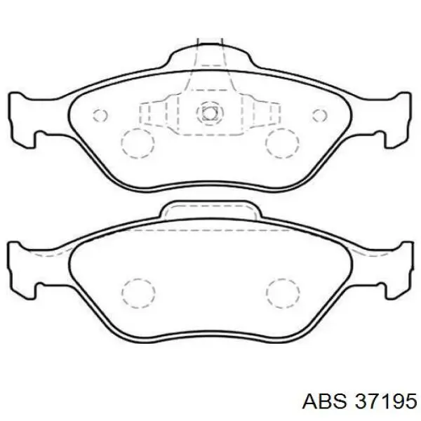 Купить 37195 ABS Колодки тормозные