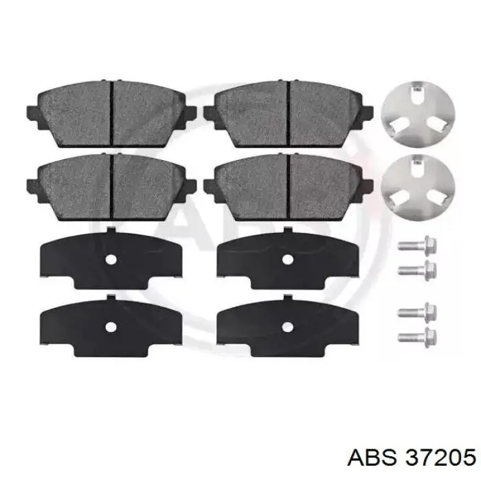 Pastillas de freno delanteras 37205 ABS