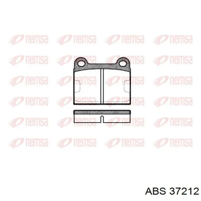 Купить 37212 ABS Колодки тормозные задние, дисковые
