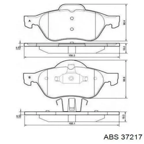 Колодки ABS 37217 цена, от 18.44 USD