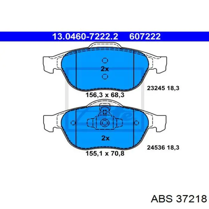 Колодки ABS 37218 цена, от 21.47 USD