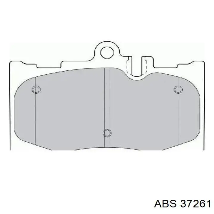 Тормозные колодки ABS 37261